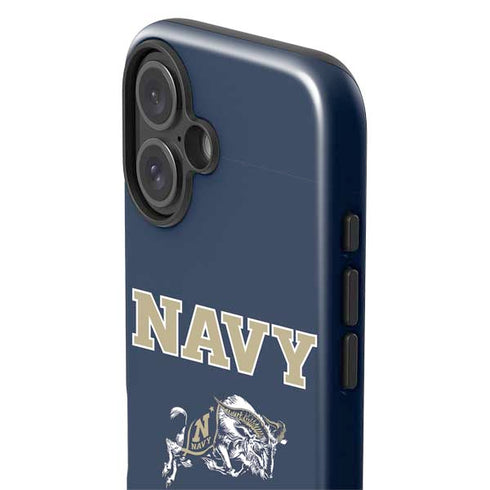 United States Naval Academy Navy Logo iPhone 16 Impact Case